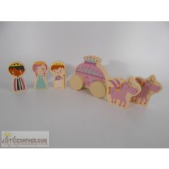   Chad Valley Magical Wooden Castle fából készült figura szett