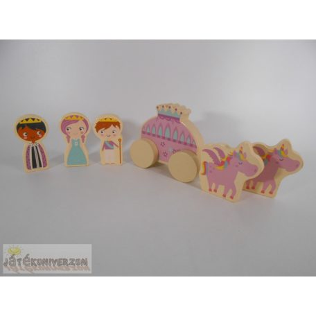 Chad Valley Magical Wooden Castle fából készült figura szett