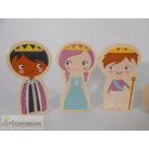 Chad Valley Magical Wooden Castle fából készült figura szett