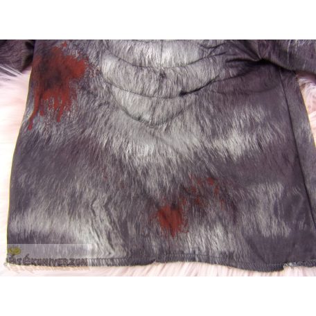 Izmosított farkas farkasember jelmez felső 8-10 éveseknek