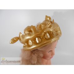 Felfújható arany korona jelmez partikellék