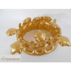 Felfújható arany korona jelmez partikellék