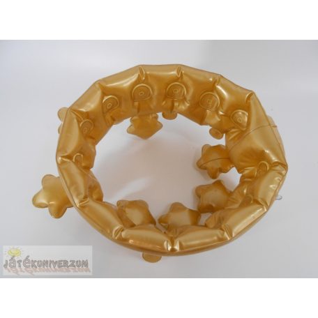 Felfújható arany korona jelmez partikellék