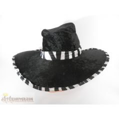 Zebra csíkos sombrero kalap jelmez kiegészítő