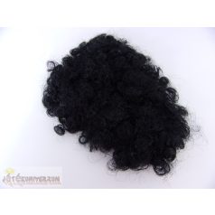 Szintetikus fekete göndör póthaj