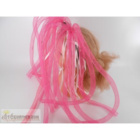 Rózsaszín villogó spagetticsápos hajráf hajpánt fejdísz