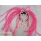 Rózsaszín villogó spagetticsápos hajráf hajpánt fejdísz