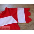 Piros fehér csíkos felső póló kalóz jelmez 5-6 éveseknek