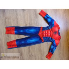 Marvel izmosított Pókember ruha jelmez 7-8 éveseknek