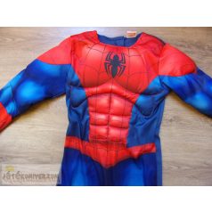 Marvel izmosított Pókember ruha jelmez 7-8 éveseknek