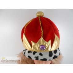 Bársony király korona jelmez kiegészítő