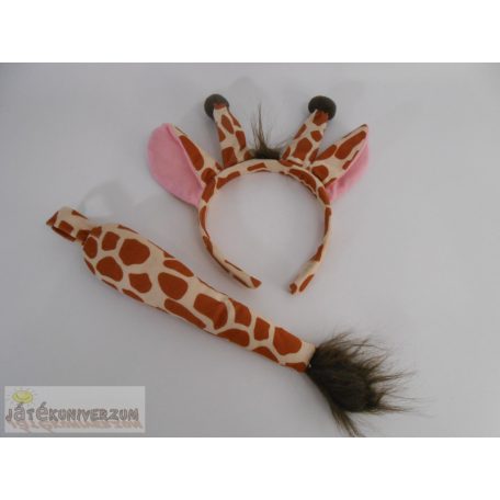 Zsiráf mintás fül és farkinca szett