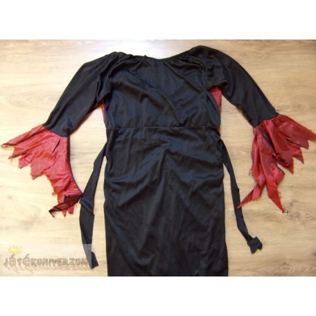 Ördög boszorkány női ruha jelmez