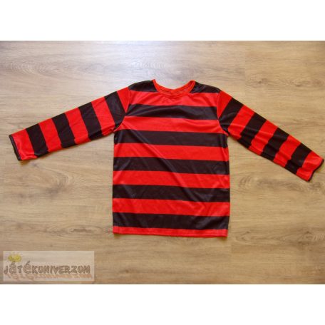 Hosszú ujjú csíkos felső póló jelmez 10-12 éveseknek