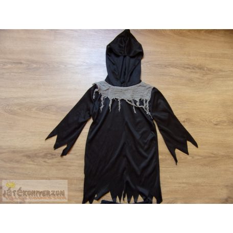 Fekete kaszás halál halloween ruha jelmez 3-4 éveseknek