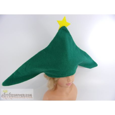 Karácsonyfa fenyőfa csúcs fejfedő jelmez kiegészítő