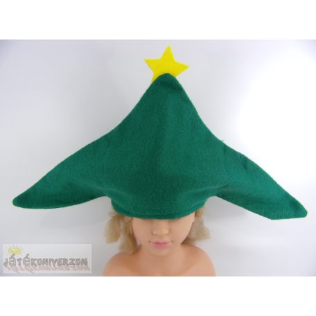 Karácsonyfa fenyőfa csúcs fejfedő jelmez kiegészítő