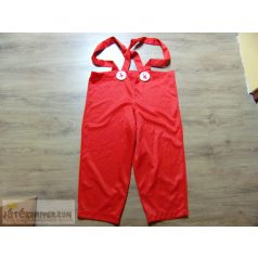 Piros kantáros bohóc nadrág jelmez felnőtteknek