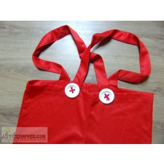 Piros kantáros bohóc nadrág jelmez felnőtteknek