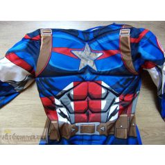   Marvel Amerika kapitány izmosított ruha jelmez 5-6 éveseknek