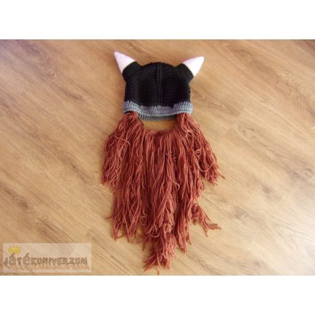 Viking sisak szakállal jelmez kiegészítő minden korosztálynak