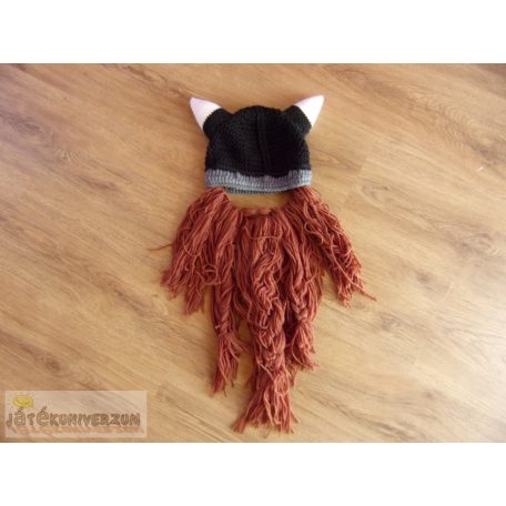 Viking sisak szakállal jelmez kiegészítő minden korosztálynak