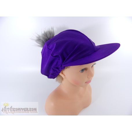 Sildes lila sapka jelmez kiegészítő