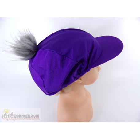 Sildes lila sapka jelmez kiegészítő