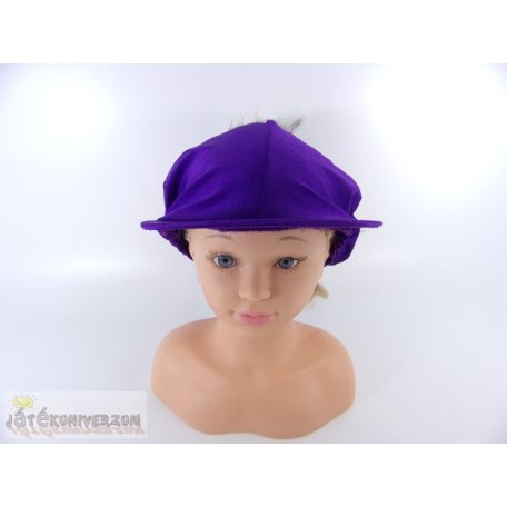 Sildes lila sapka jelmez kiegészítő