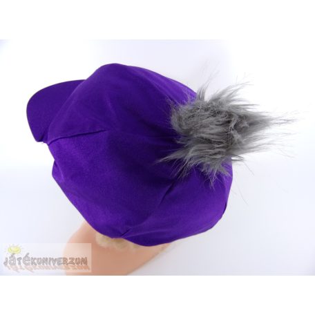 Sildes lila sapka jelmez kiegészítő