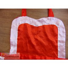 Piros szíves zsebes kötény jelmez kiegészítő