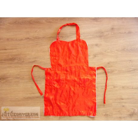 Piros szíves zsebes kötény jelmez kiegészítő