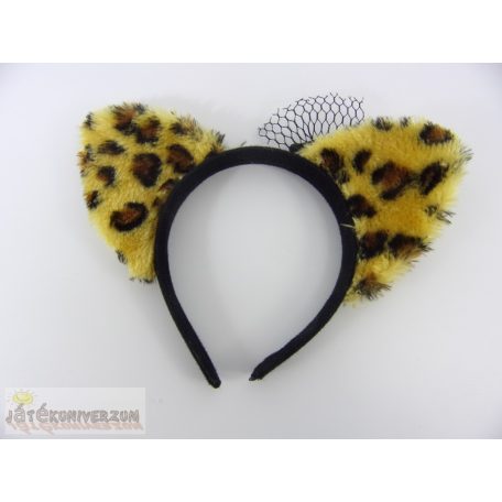 Párduc füles fejpánt jelmez kiegészítő