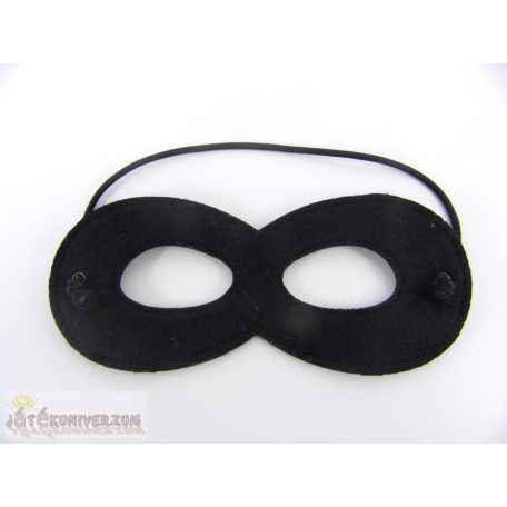 Fekete álarc jelmez kiegészítő minden korosztálynak