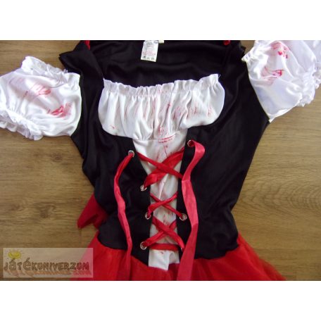 Wicked Little Dead Riding Hood véres zombi női ruha jelmez 