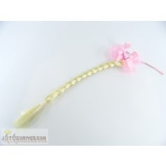 Szőke hajfonat jelmez kiegészítő