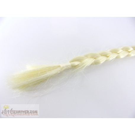 Szőke hajfonat jelmez kiegészítő