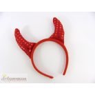 Ördög szarv fejdísz fejpánt jelmez kiegészítő