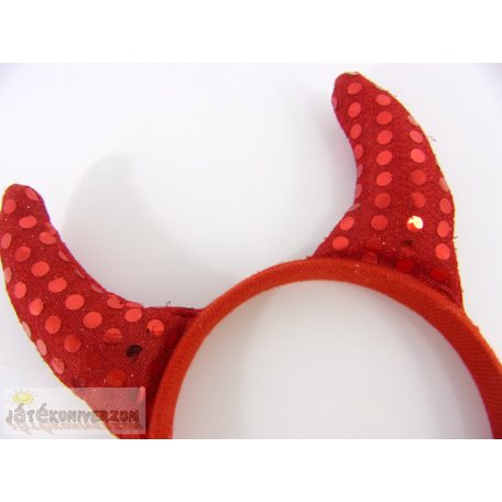 Ördög szarv fejdísz fejpánt jelmez kiegészítő