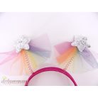 Rózsaszín díszes fejpánt fejdísz jelmez kiegészítő