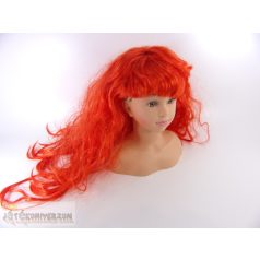 Piros színű paróka jelmez kiegészítő