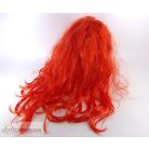 Piros színű paróka jelmez kiegészítő