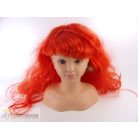 Piros színű paróka jelmez kiegészítő