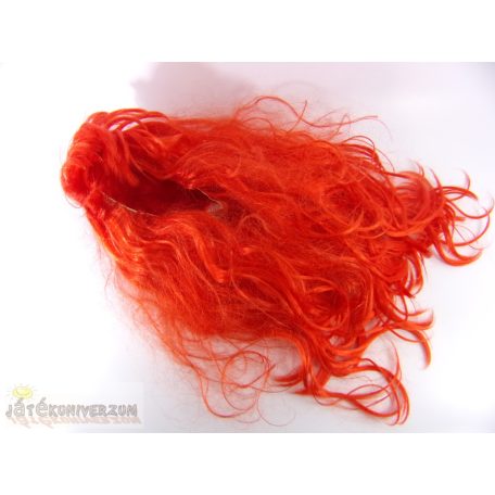 Piros színű paróka jelmez kiegészítő