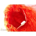 Piros színű paróka jelmez kiegészítő