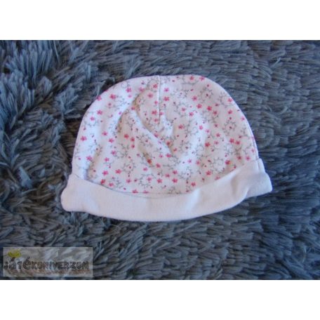 Virágos baba sapka 0-3 hónaposoknak