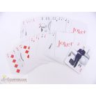 Römi francia kártyacsomag memória játékos hátlappal