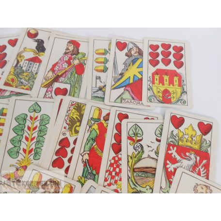 Klasszikus magyar kártya Tell-kártya cseh képekkel