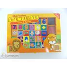 Stempelset gyermekbélyeg pecsételő nyomda játék