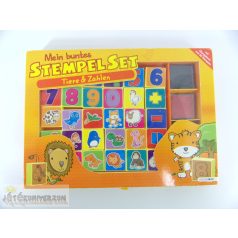 Stempelset gyermekbélyeg pecsételő nyomda játék